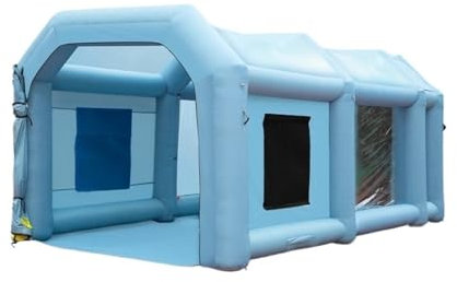 SRKATI Cochera Exterior Cabina de Pintura Inflable con sopladores Cabina de Pintura Inflable Cabina de Pintura Potente Carpa de Pintura para Autos Carpa de Garaje(6x3x2.5 31kg)