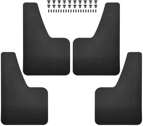 Paraspruzzi per Ruote Per Suzuki Per Jimny SJ20 JA12 JB23 JB33 JB43 JB53 JB64W JB74W Sierra Splash Parafanghi In Fibra Di Carbonio Auto Paraspruzzi(Nero)