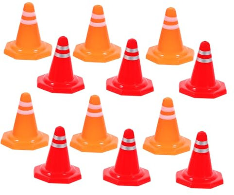 BESPORTBLE 30stücke Teiliges Verkehrshütchen Robustem Langlebige Verkehrsbarrieren Für Lernspielzeug Und DIY Sandspielzeug Interaktive Verkehrsmodell-spielzeuge Für Junge Mädchen Und Familie