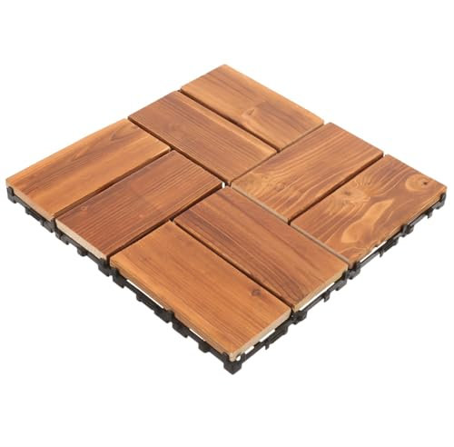 SUBLXPoten Dalles Terrasse Dalles de Sol extérieures en Plastique for terrasse Portable emboîtable Dalles Clipsables Exterieur
