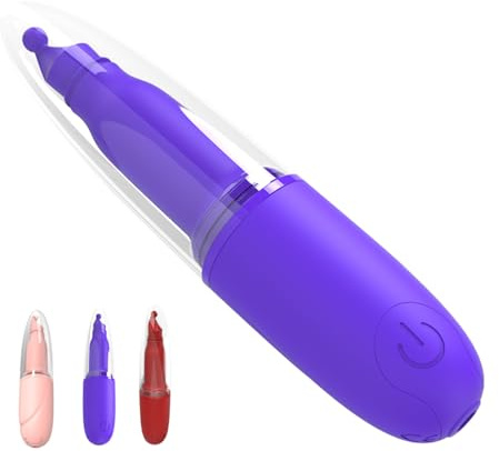 Vibrator Mini Vibration für Frauen mit 10 Modi IPX5 Wasserdicht Dildo Klein Klitoris Stimulator Sex Spielzeug für die Frau Vibratorensets für Frauen G Punkt Massagegerät LZYLWC (Lila)