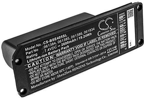 Cameron Sino ACCCHEN - Batteria ricaricabile per 413295, Soundlink Mini, SoundLink Mini one (2600 mAh/19,24 Wh) 061384, 061385, 061386, 061834