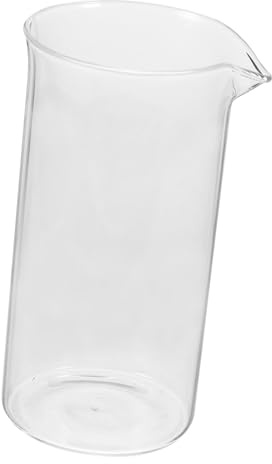 Balacoo Rechange Verre Pour Cafetière à Piston Gobelet Transparent Avec Bec Verseur Étroit Compatible Cafetière Cups Et Théière Verre Pour Extraction Café Et Infusion Thé