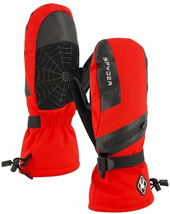 Spyder Spyder Red - Guantes de esquí aislados para Hombre, Talla XL