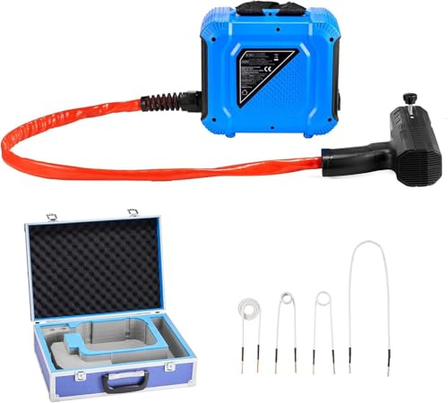 Kit D'outil Chauffe‑induction Magnétique électrique 1800w Avec 4 Bobines, Extracteur Portable à Main Pour Vis Et Boulons, Pour Retirer Les Vis Rouillées, Casse‑écrou