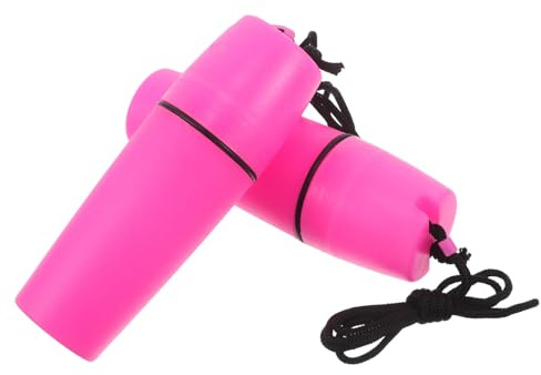 SHERCHPRY Caja Estanca de 2 Piezas Rosa, Contenedor Seco Portátil Resistente, Recipiente Hermético de Plástico para Deportes Acuáticos, Playa y Snorkel, Almacenamiento Seguro para Objetos