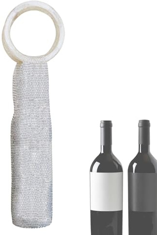 Genérico para de - Decorativa Brillante para, asa elástica Reforzada, portavasos Aislante portátil | Elegante diseño Chispeante para de Tinto Cenas Event