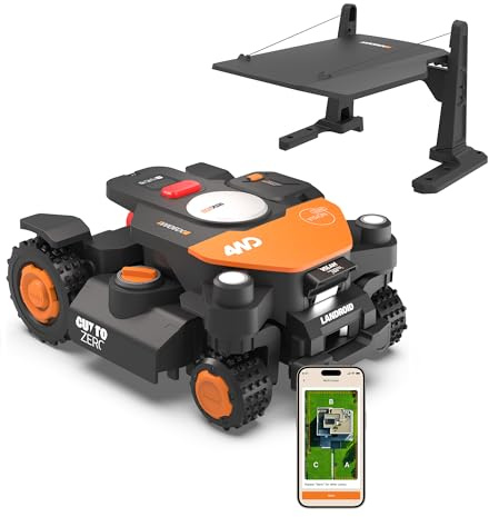 Worx Landroid Vision Cloud WR344E 4WD Mähroboter mit Garage, 4000 m²