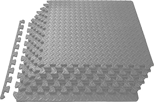 Meisterhome 60x60x1cm - 21 Stuck - 7.56 m² - Anthrazit Schutzmatten Set Puzzlematte Bodenschutz Matte - Puzzle Bodenschutzmatten Unterlegmatte | Fitnessmatte Turnmatte Sportmatte Trainingsmatte