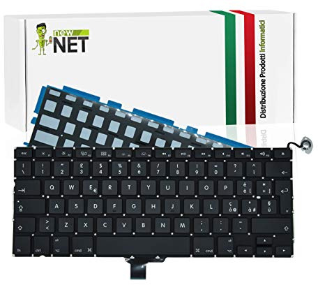 new net Keyboards - Tastiera Italiana Compatibile per Notebook Mac Book PRO 13 A1278 (Anno Mid 2009 2010 Early 2011 Late 2011 Mid 2012 Late 2008 Unibody Aluminum) Retroilluminata