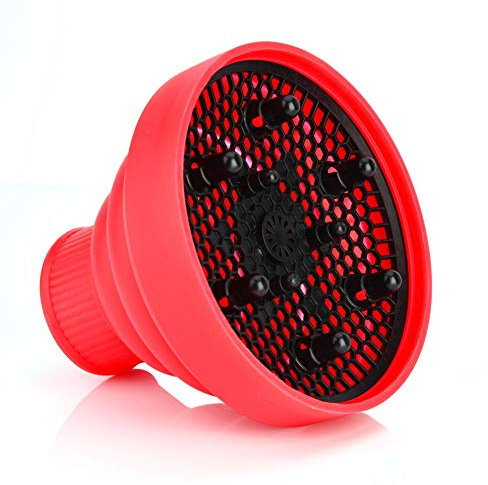 Hot air diffuser for curly hair, universal diffuser, portable hair dryer attachment hair color care silicone folding hair dryer diffuser for most hair dryers blower makeup styling