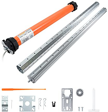 3T-MOTORS Rolladenmotor Komplettset bis 190 cm Rollladenkastenbreite, Rolladenantrieb 20 Nm SW60, inkl. Montage-Zubehör, ohne Steuerung