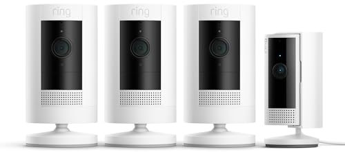 Ring Outdoor Camera Battery 3 pack (Stick Up Cam) + Indoor Camera (2nd Gen) | Security Camera with 1080p HD Video, Two-Way Talk, alternative to CCTV system | 30-day free trial of Ring Home