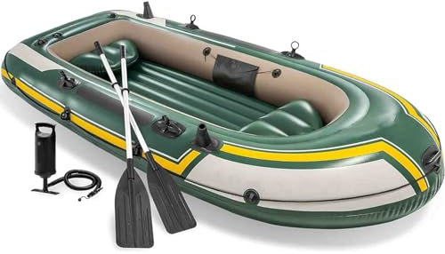 GALPBBCADE Schlauchboot Multifunktion Aufblasbarer Kajak für 3-4 Personen Ruderboot Angelboot Freizeitboot Aufblasboot Boot Luftkajak Kanu,A,295 * 137 * 43cm