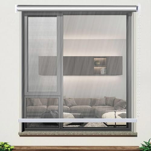 Transparente PVC-Rollos für den Außenbereich, große wasserdichte Rollos, Verdunkelungs-/Thermorollos, transparente Trennvorhänge für Badezimmer, Terrasse, Büro, B×H-80×200cm/31,5×78,7in