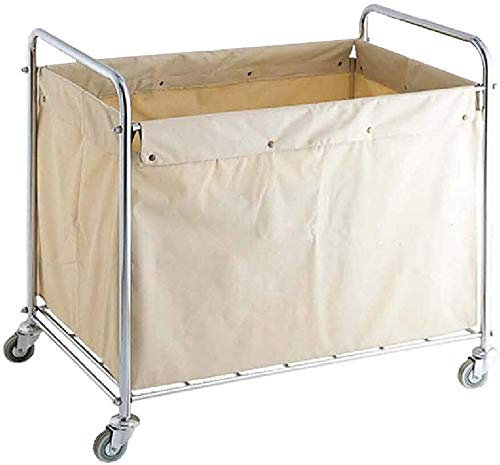 Carro de Lavandería Comercial, Carro utilitario for servicio de limpieza comercial con ruedas y bolsas extraíbles