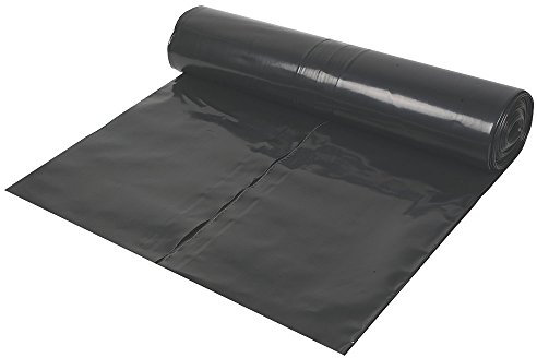 Heavy Duty Black Polythene Sheet - Damp Proof Membrane - DPM 300 Mu - 1200 Gauge - 4 Metre x 4 Metre (16 sq/m)