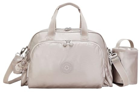 Kipling Camama Große Babytasche, Metallic Glow (Silber)