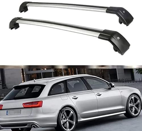 ZHAODG Barre Portapacchi per Auto, per Audi A6 Avant 2011-2018 Barre PORTATUTTO, portabiciclette, Barre trasversali da Tetto,Bagagli Trasporto Rack, Auto Accessori