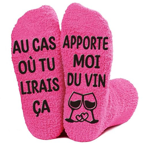 Obidodi Chaussettes Fantaisie Rigolotes. Chaussettes Chaudes et Antidérapantes pour Femme Amie, Sœur, Collègue, Femme Enceinte, Idée Cadeau Originale (Noël, Anniversaire, Fête des Mères)