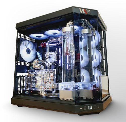 VIXIA High End Custom Watercooled Gaming PC - Intel Core i9 14900K 6.0GHz - GeForce RTX 4090 DDR6X 24GB - DDR5 64GB 6000MHz - PCIe4.0 M.2 NVME 2TB - Black - VXF-30B Clear