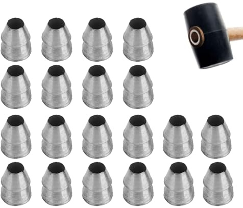 Kit per ascia,Kit per | per maniglia Cunei per ascia | Strumenti di installazione del set di cunei, cunei con manico rotondo, conici in acciaio per slitta con da carpentiere