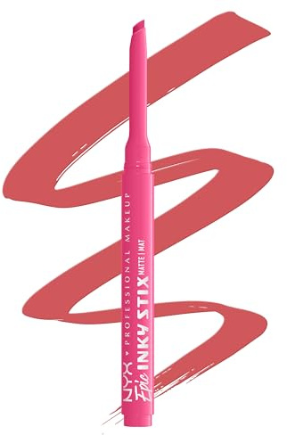 NYX Professional Makeup Epic Eyeliner, Inky Stix, Cream Gel Eyeliner, lasts up to 24 hours, Waterproof, Precise Slanted Tip, Long Lasting & Easy Application, Shade: Pixel Pink