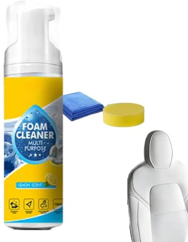 4-in-1 Multi-Enzyme Foam Cleaner 5oz, Professional Deep Cleaning for Car Interior, Kitchen, Bathroom & Sofa, Heavy-Duty Grease & Stain Remover, Powerful Multipurpose Enzyme Foam Cleaner