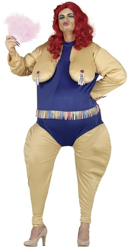 FIESTAS GUIRCA | Disfraz Drag Queen Adulto - Mono y Pechos - Disfraces para Despedida de Soltero, Carnaval y Fiestas de Disfraces - Ideal para Hombre