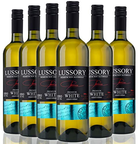 Vino Blanco SIN ALCOHOL 0,0- LUSSORY PREMIUM Chardonnay | Caja de 6 botellas x 0,75 cl Total: 4500ml | Proceso de Desalcoholización de Vino Original