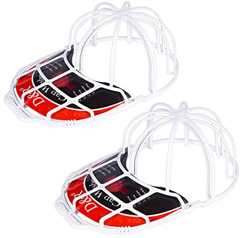 Der Rose 2 Pack Baseball Hat Washer for Washing Machine,Cap Washer Frame Cage,Hat Cleaner Protector Hat Rack for Baseball Caps