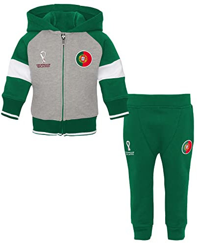 FIFA Unisex Baby Offizieller World Cup 2022 Kinderanzug, Portugal, Rot, 104