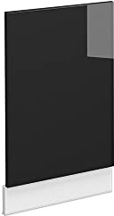 Vicco façade Fame-Line, Chêne Noir Brillant/Blanc/Blanc, 45 cm sans Plan de Travail