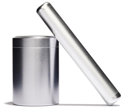 Premium Joint Hülle & Alu Dose zur Aufbewahrung | CNC Alu Tabakdose mit Gewinde | Zigarettenbehälter Metall Zigaretten Hülse Joint Tube Safe Case Box Kräuter Stash Hosentasche