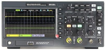 PAKJEL Oscilloscopio Digitale Professionale, Signal Generation Digital Oscilloscope Dual-Channel Storage USB 150MHZ Portable Tester Tools Frequenza di campionamento Elevata per Prestazioni Migliori