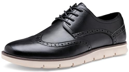 Jousen Mens Dress Shoes Comfortable Business Casual Sneakers 09black 11
