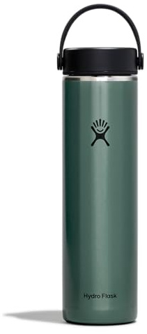 Hydro Flask - Lightweight Water Bottle 710 ml (24 oz) Trail Series - Vacuum Insulated Stainless Steel Reusable Water Bottle with Leakproof Flex Cap - Wide Mouth - Serpentine