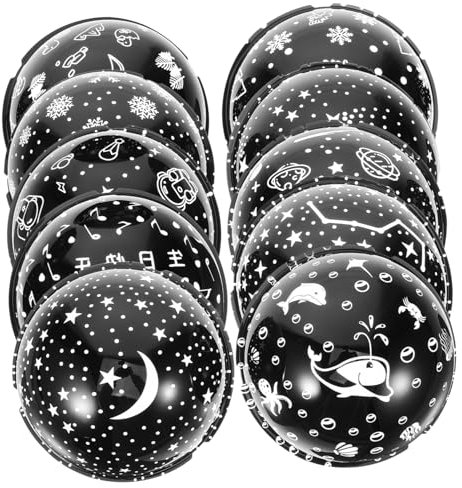 Bestonzon 10pièCes Film De Projection DéCoration Chambre Pour Lampe Projecteur Accessoires De DéCoration Ambiance Luminique