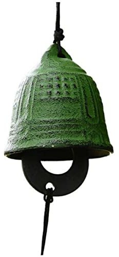 Generisch Japanisches Windspiel aus Eisen grüne Tempelglocke großes Windspiel für draußen Gedenk-Windspiel Windspiel für draußen