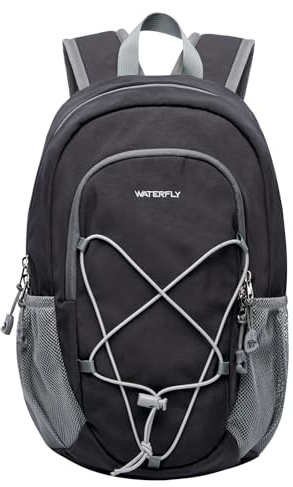 WATERFLY Rucksack Klein Wanderrucksack 12L: Leicht Tagesrucksack Mini Sport Backpack Outdoor Daypack mit Abnehmbare Brustschnalle für Wandern Reisen Camping Fahrrad Herren Damen