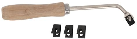 Couteau à Fente De Soudage Au Sol, Couteau à Fente De Soudage Au Sol En Plastique PVC Groover Couteau à Rainurer En Bois De Hêtre Gouge Couteau à Rainurer En Acier Outils De Revêtement De Sol Avec 3 L
