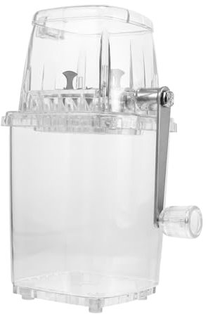 Gadpiparty Tritaghiaccio Manovella Tritaghiaccio Da Cucina Portatile Piccolo e Raffinato Facile Da Pulire e Riutilizzare Inox Cutter Resistente Per Ghiaccio Tritato Rapidamente
