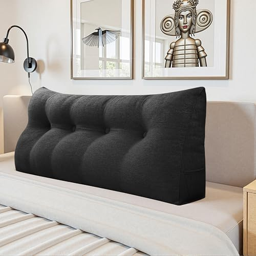 LELEFIDO Kopfteil Bett Rückenkissen – Großes Lesekissen für Bett & Sofa, Bequemes Rückenstützkissen fürs Lesen, Entspannen & Sitzen, Dekoratives Kopfteil Kissen