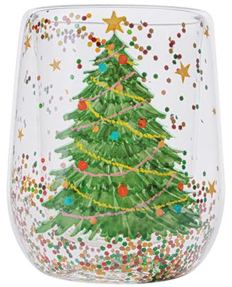 Generisch Trinkglasbecher, Kaffeebecher aus Glas,Weihnachtsbaum Glas Milchbecher | Transparente Weihnachtsbecher aus für Tee, Kaffee, Latte