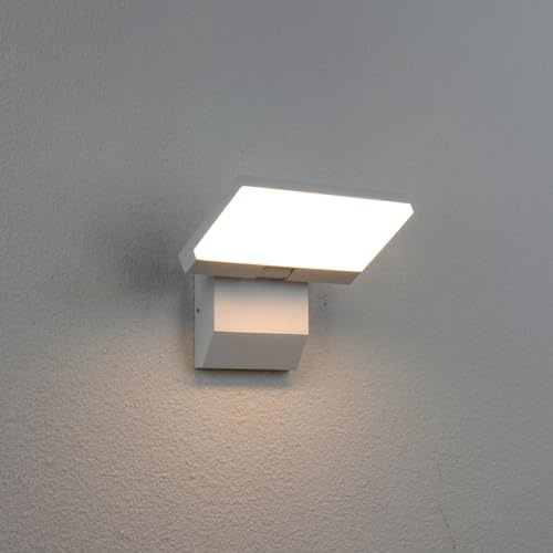 Chrasy 18W IP65 Waterproof LED Wall Light, 3000K Warm White Sconce (White) | Outdoor Indoor Wall Sconce Up and Down 180° Adjustable for Garden Porch Enterance Staircase Office Hotel Bedroom