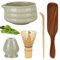 Trendecor 5 Teilige Matcha Set Matcha Schale Matcha Farbe Traditionelles Japanisches Teeset Matcha Keramikschale Matcha Zeremonie Keramik Matcha Schale für Büro Teestube