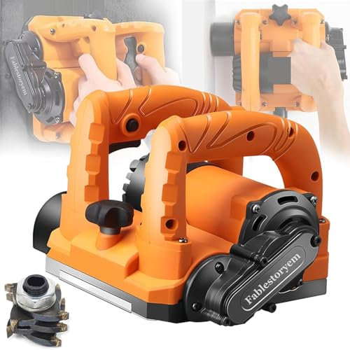 LQQYJSM Raboteuse Électrique Murs en Béton, Grattoir À Mastic (Profondeur 1 À 4 Mm), Raboteuse pour Rénovation Murale, Grattoir À Peinture, Décapage De Mastic Et De Ciment 9 000 TR/Min,5800W