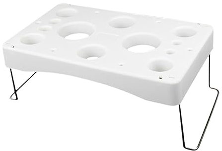 CIYODO Cake Piping Bags Storage Holder Plastic Pastry Bags Tray Stand Icing Nozzles Rack Organizer for Cake Decorating Tools and Work Table