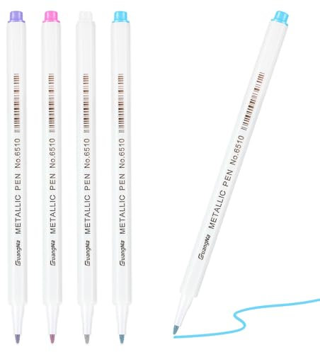 4 Pcs Schneiderkreide,Wasserlöslicher Stift,Nähen Trickmarker Stoff,Wasserlöslich Zubehör,Kleidung Marker Nähkreide,NäHstift Sewing Sticken,Stoffkreide Stoffstifte WasserlöSliche,Markierungsstifte