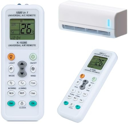 Telecomando universale per climatizzatore LCD, Inverter per riscaldamento e freddo 1000 in 1 per Mitsubishi FUJITSU LG S-amsung AUX GREE HAIER Panasonic Air Condition